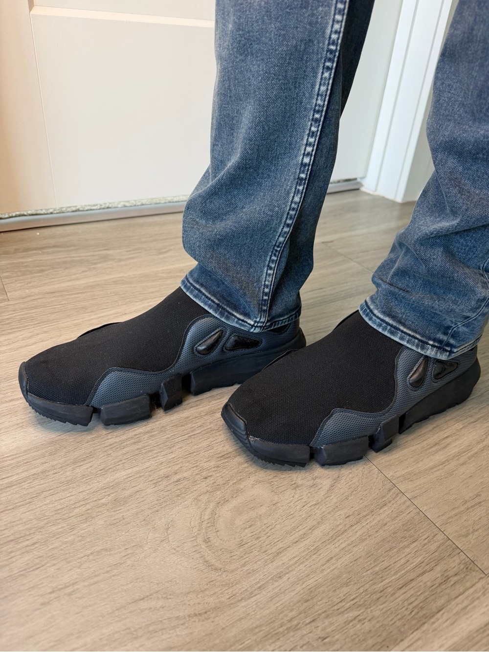 DIESEL Men's Black Slip-On Athletic Sneakers